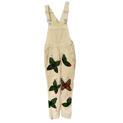 Butterfly Overalls - Green Malachite 26x27