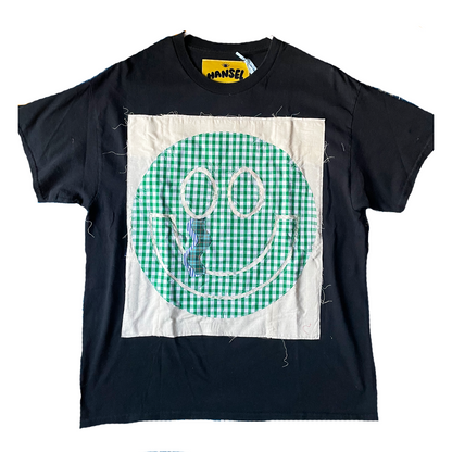 Smiley Tee - Green Twist, L