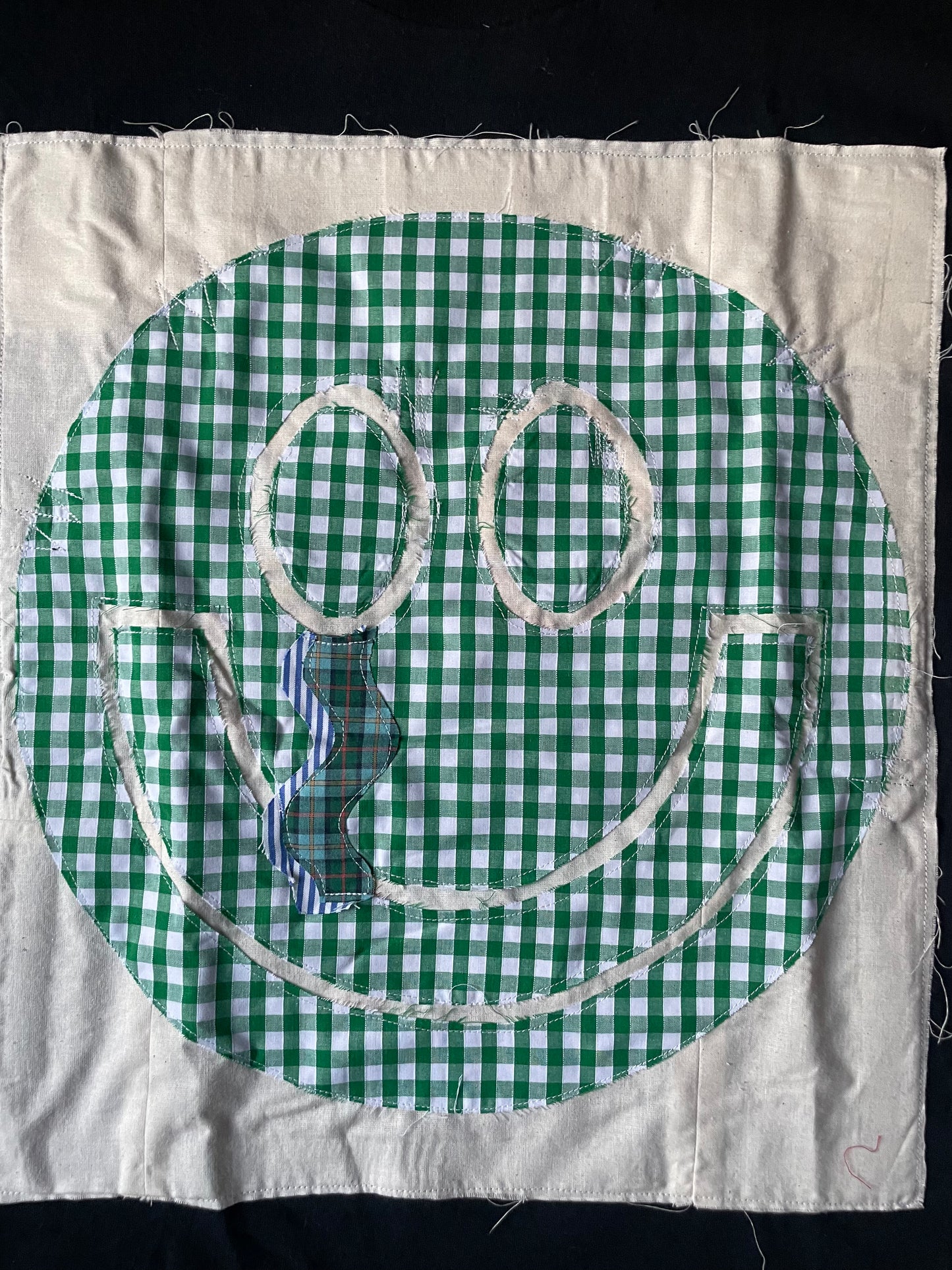 Smiley Tee - Green Twist, L