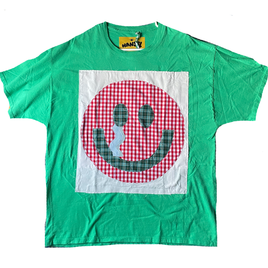 Smiley Tee, Green - XXL