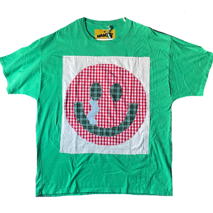 Smiley Tee, Green - XXL