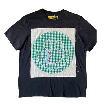 Smiley Tee - Green Twist, L